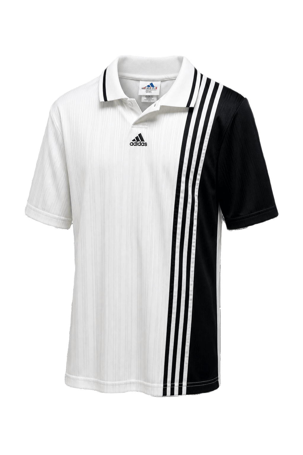 1990s White Polyester Polo - Front View