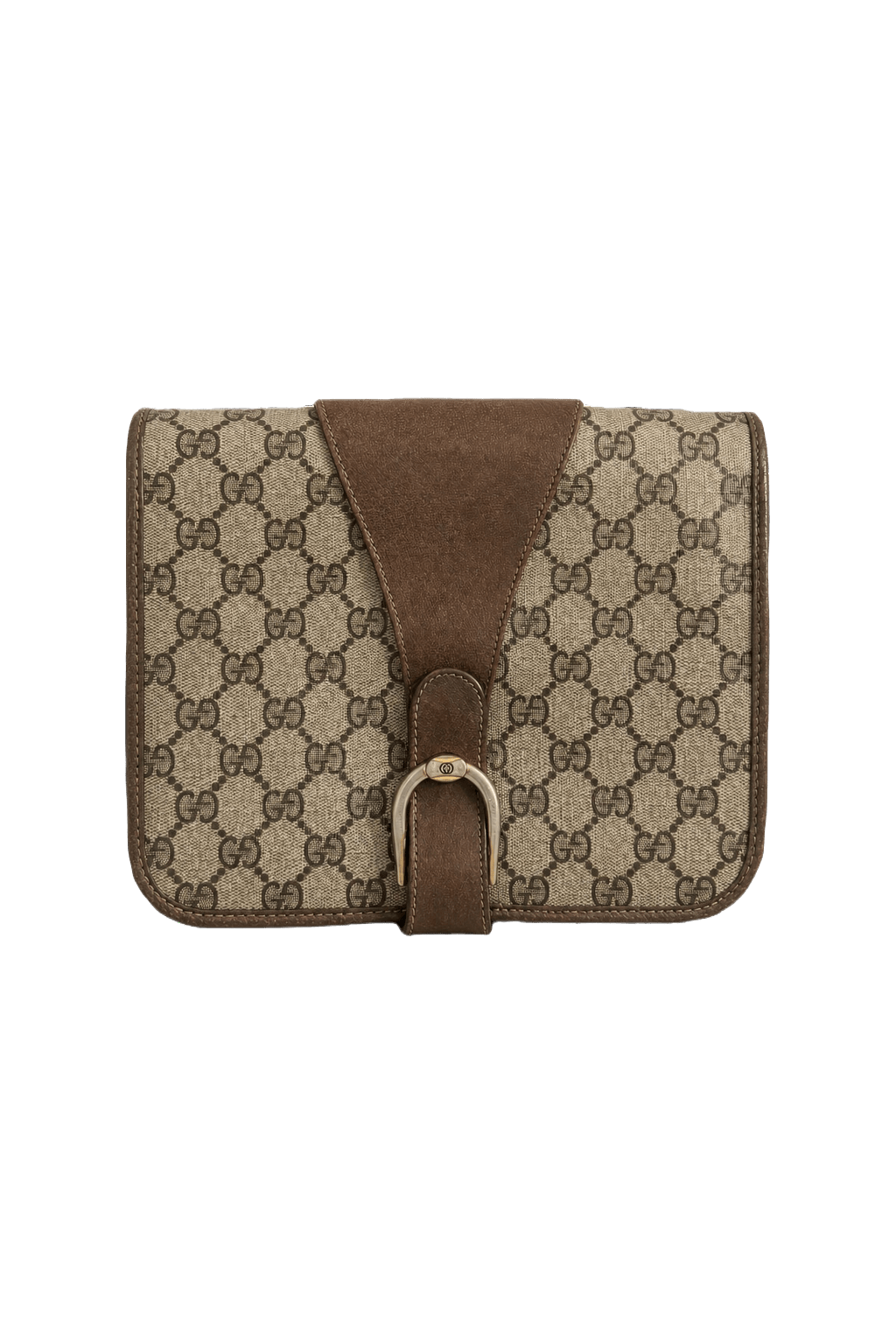1980s Brown Canvas Bag - Front View