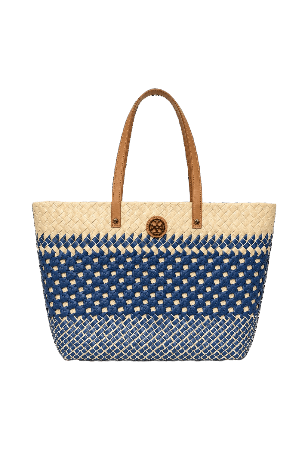 Unknown Cream Straw Bag - Front View