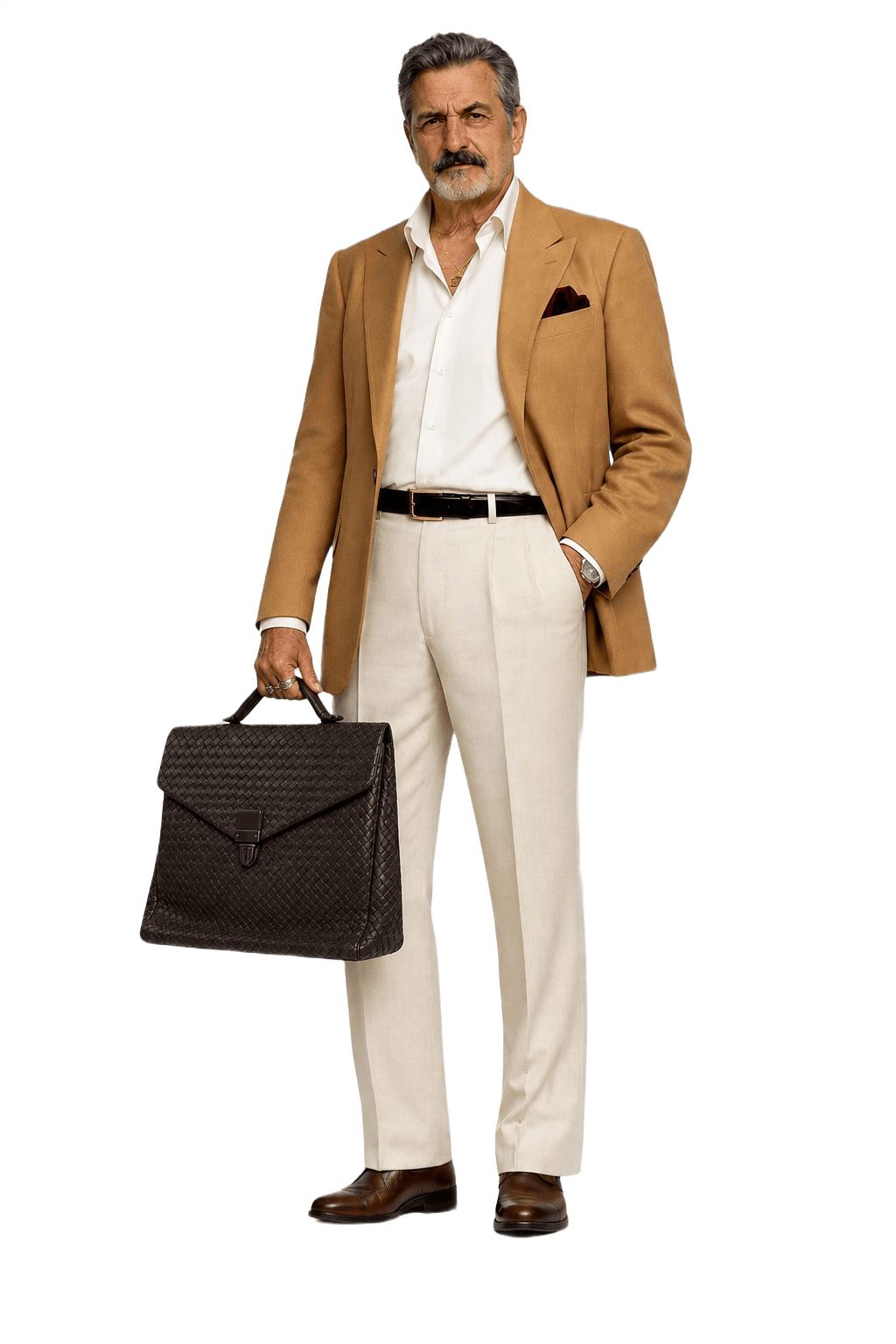 1980s Dark Brown Leather Bag - Model