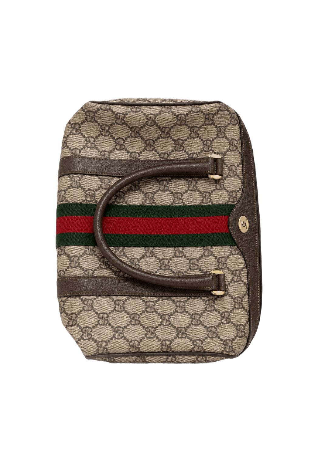 1980s Tan Canvas Bag - Front View