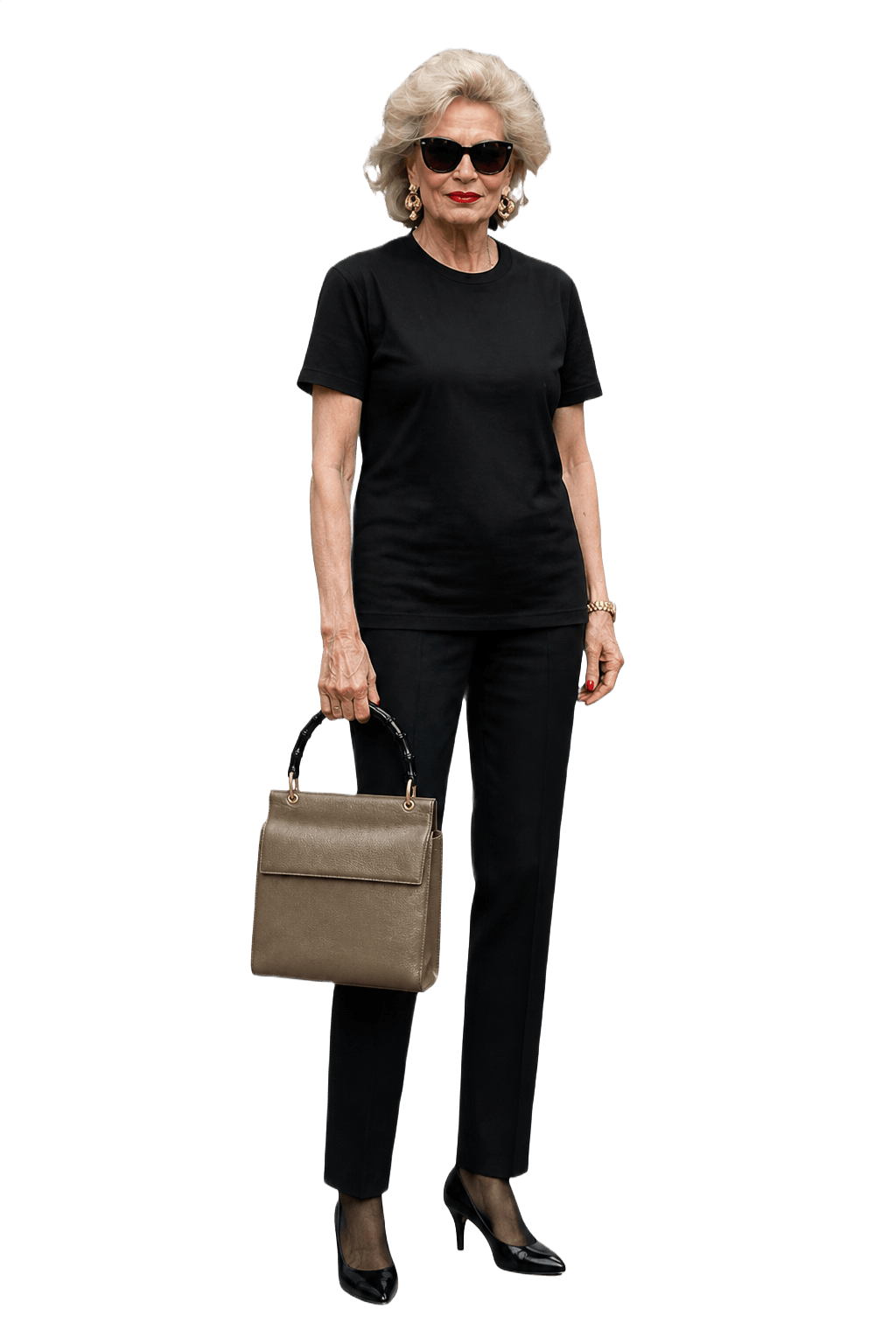 1980s Brown Leather Handbag - Model