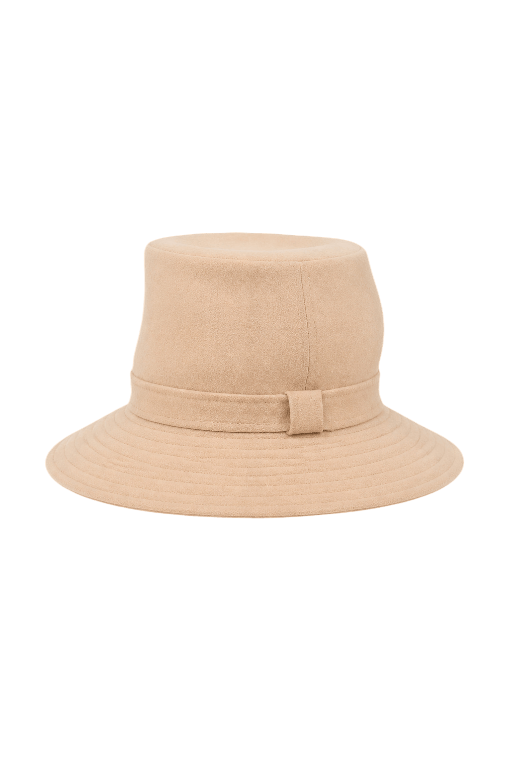 1970s Beige Felt Hat - Front View