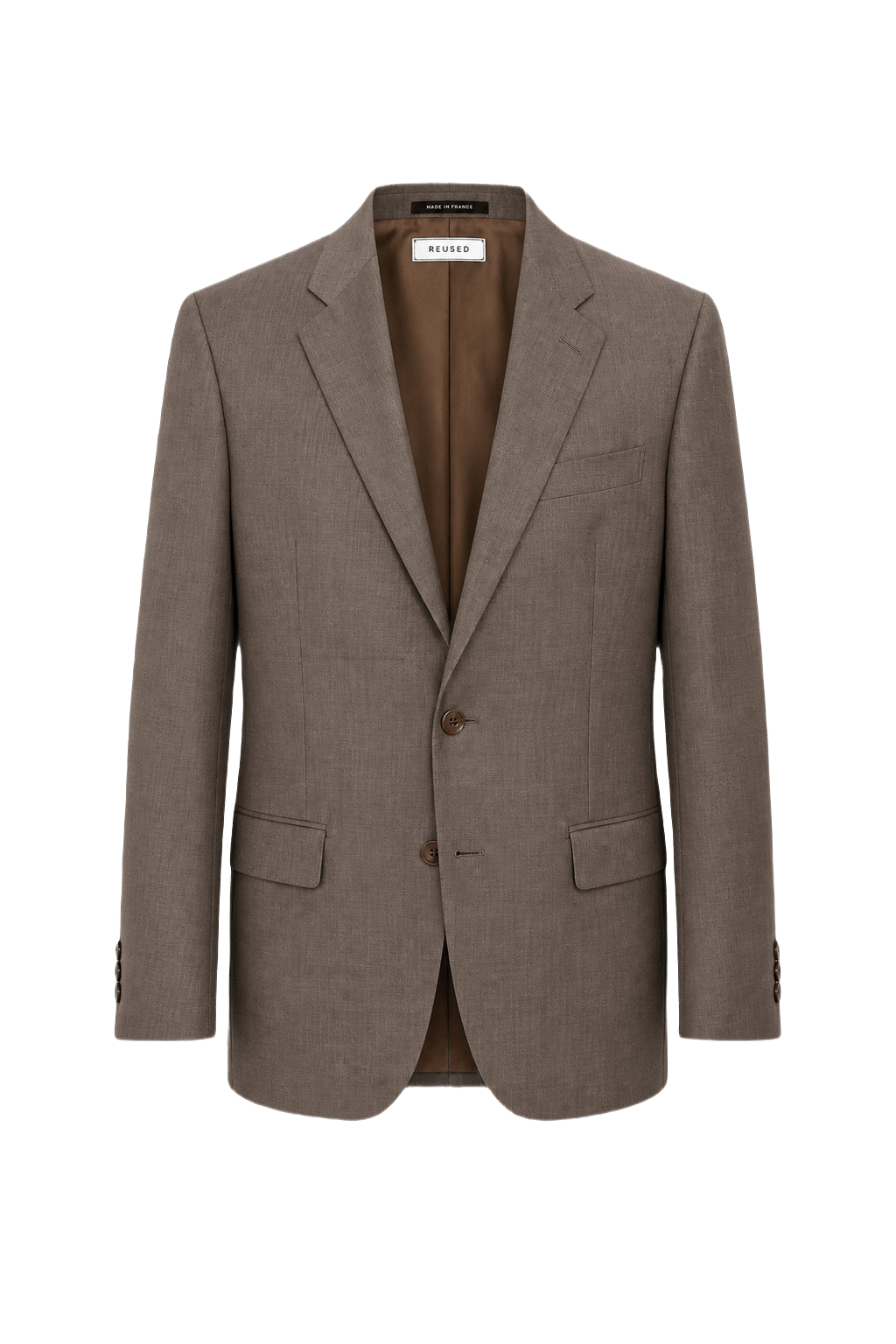 1980s Gray Wool Blend Blazer - Front View