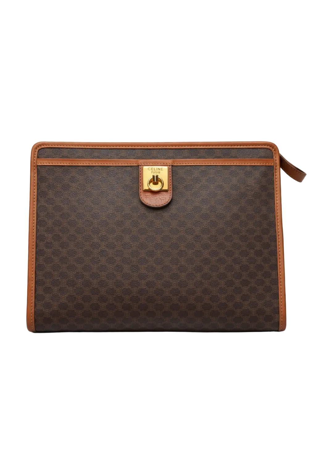 1980s Brown Canvas Bag - Front View