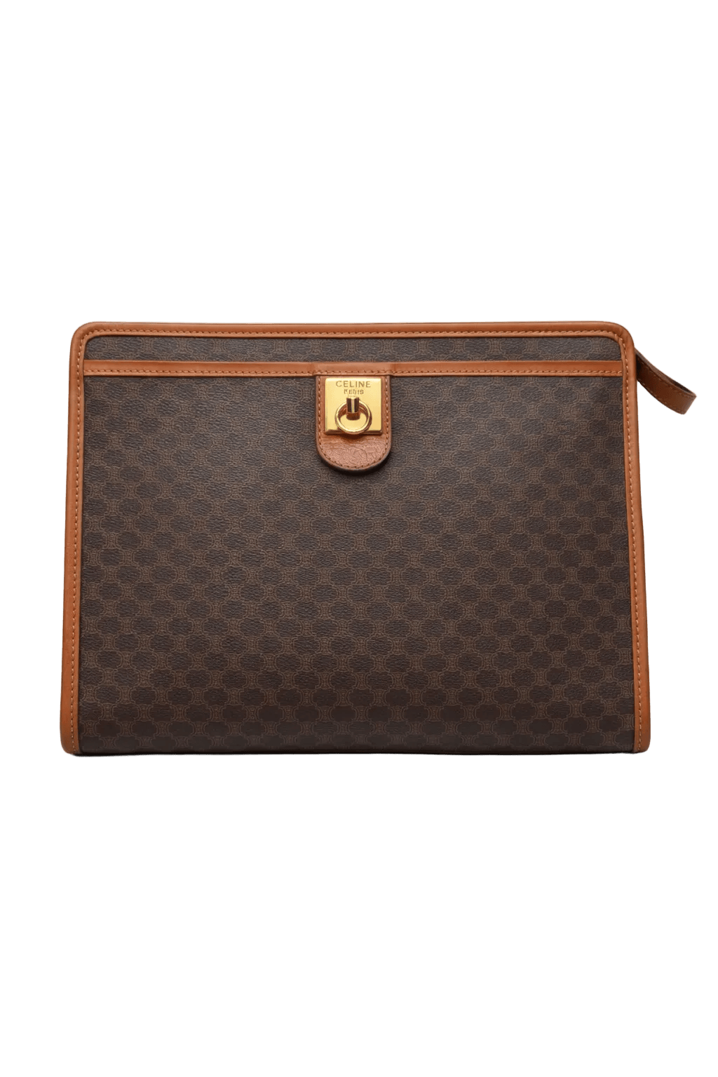 1980s Brown Canvas Bag - Front View