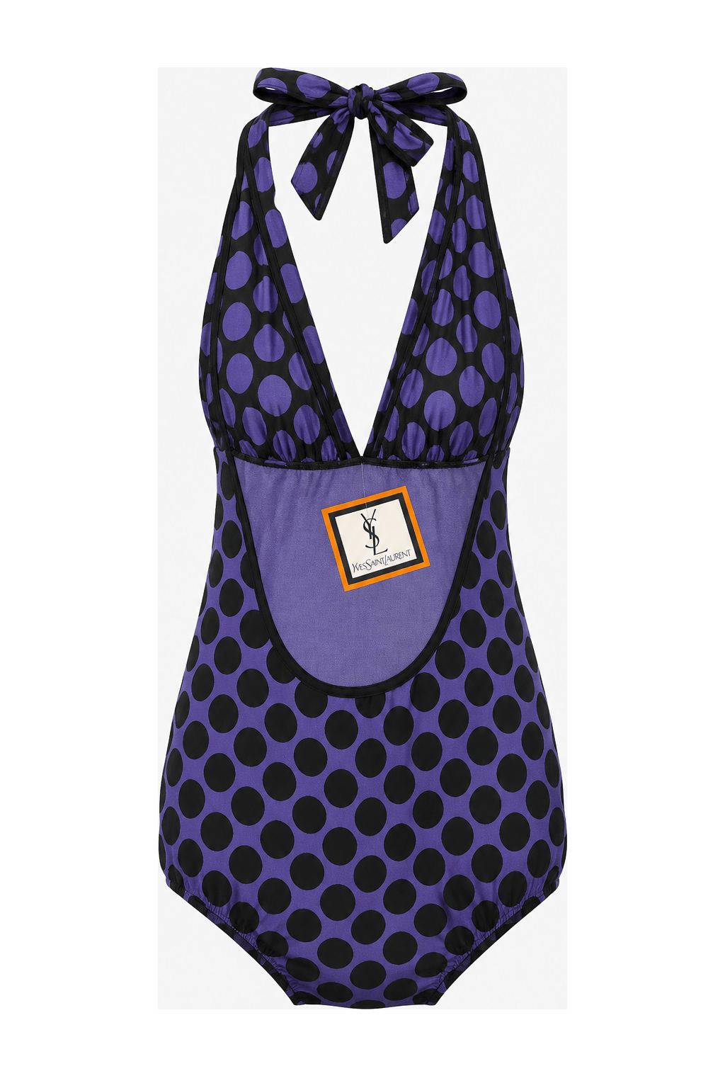 1980s Blue Cotton Blend Romper - Front View