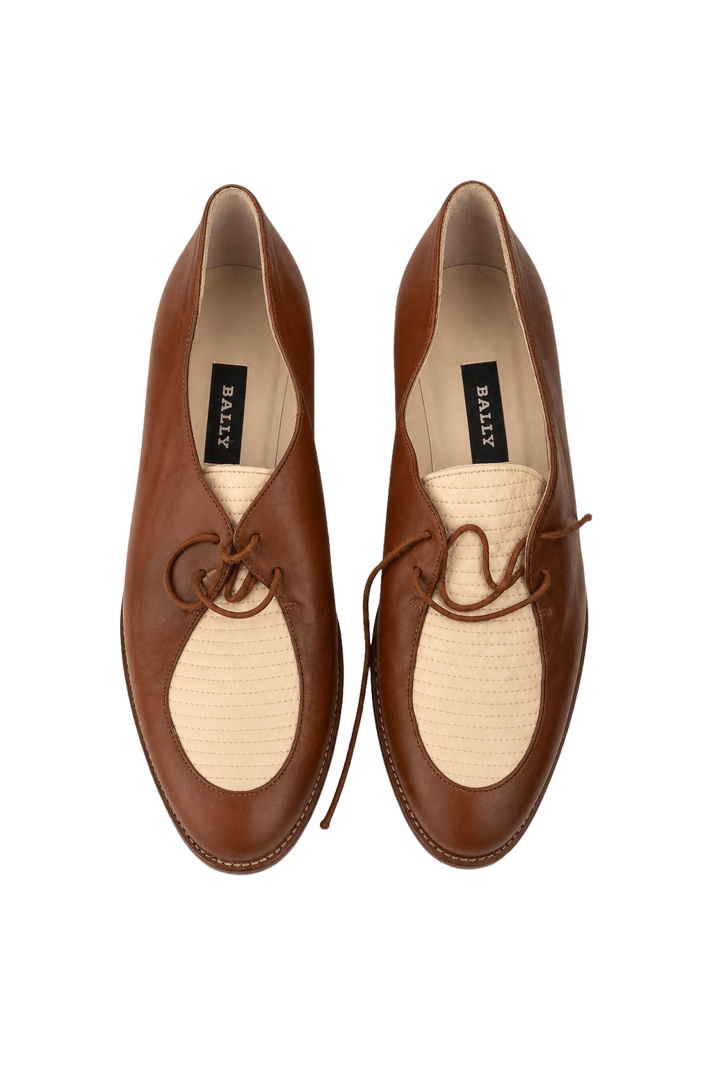 1990s Brown Leather Shoes - Front View
