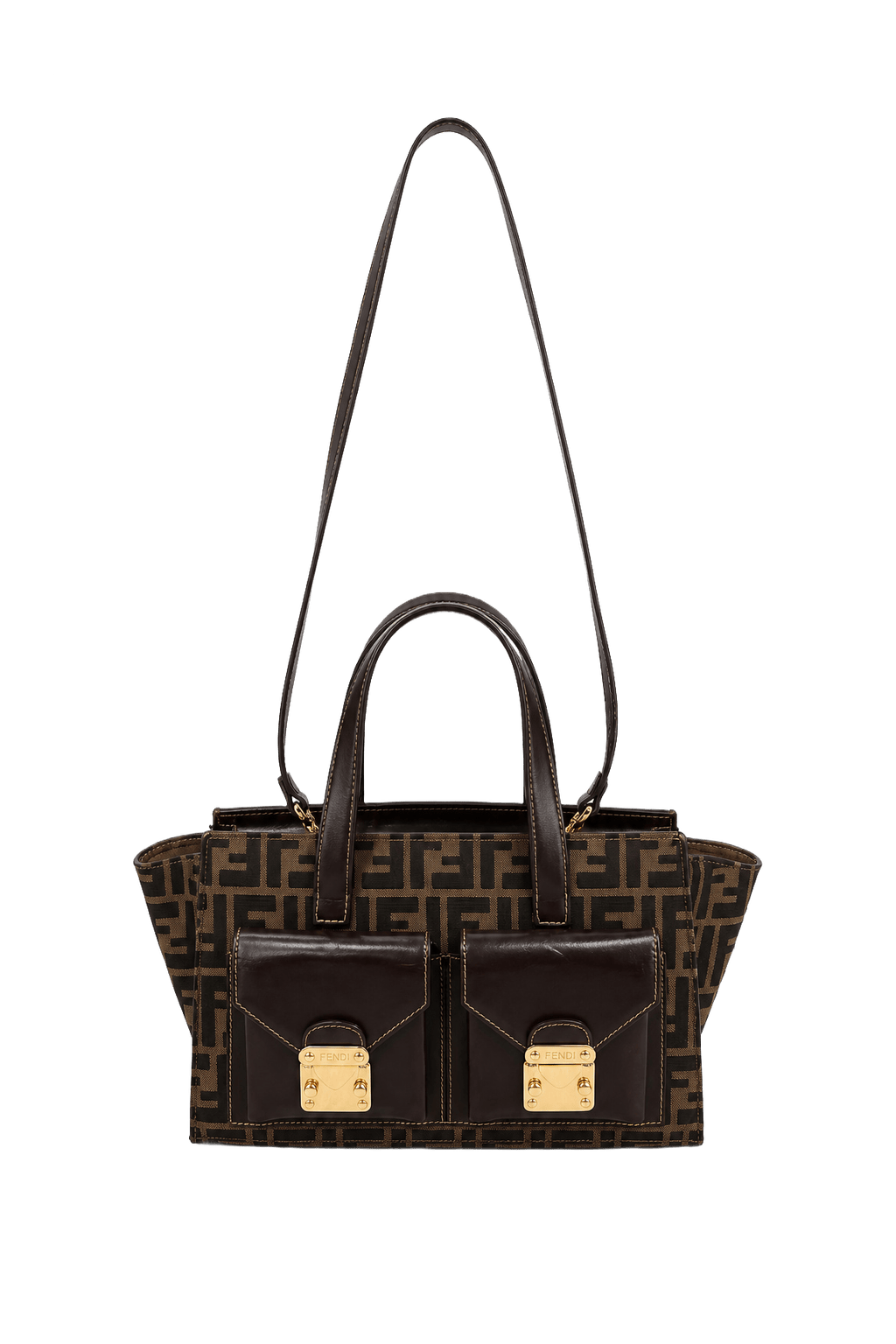 Brown Fendi Canvas Bag