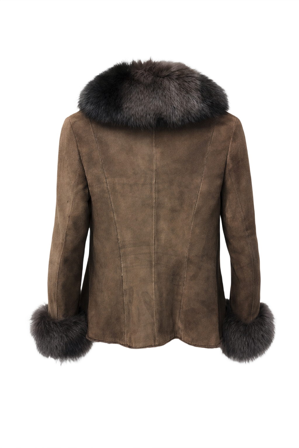 1970s Brown Suede Jacket - Back View