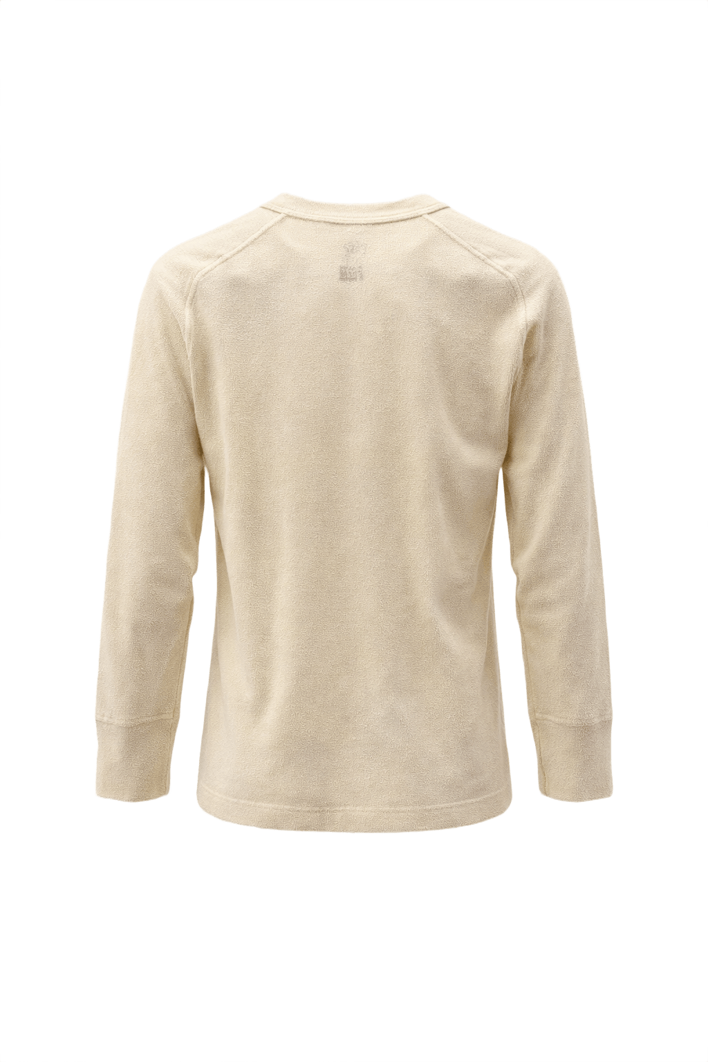 1940s Light Yellow Cotton Henley - Back View