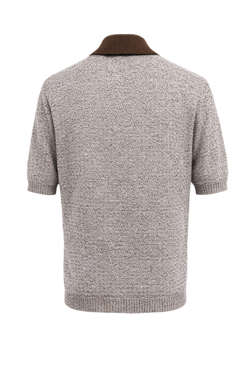 1970s Brown Knit Sweater - Back View