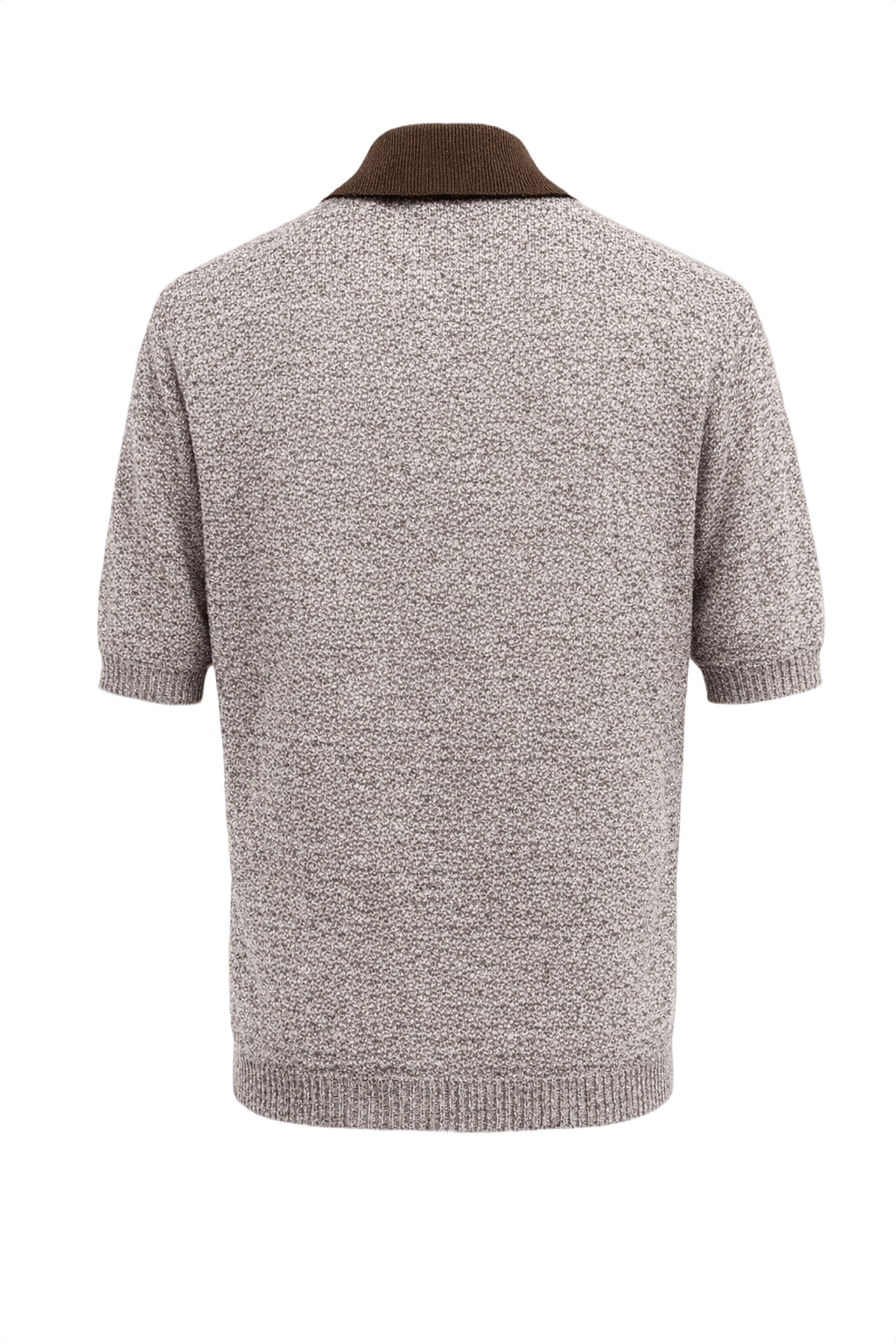 1970s Brown Knit Sweater - Back View