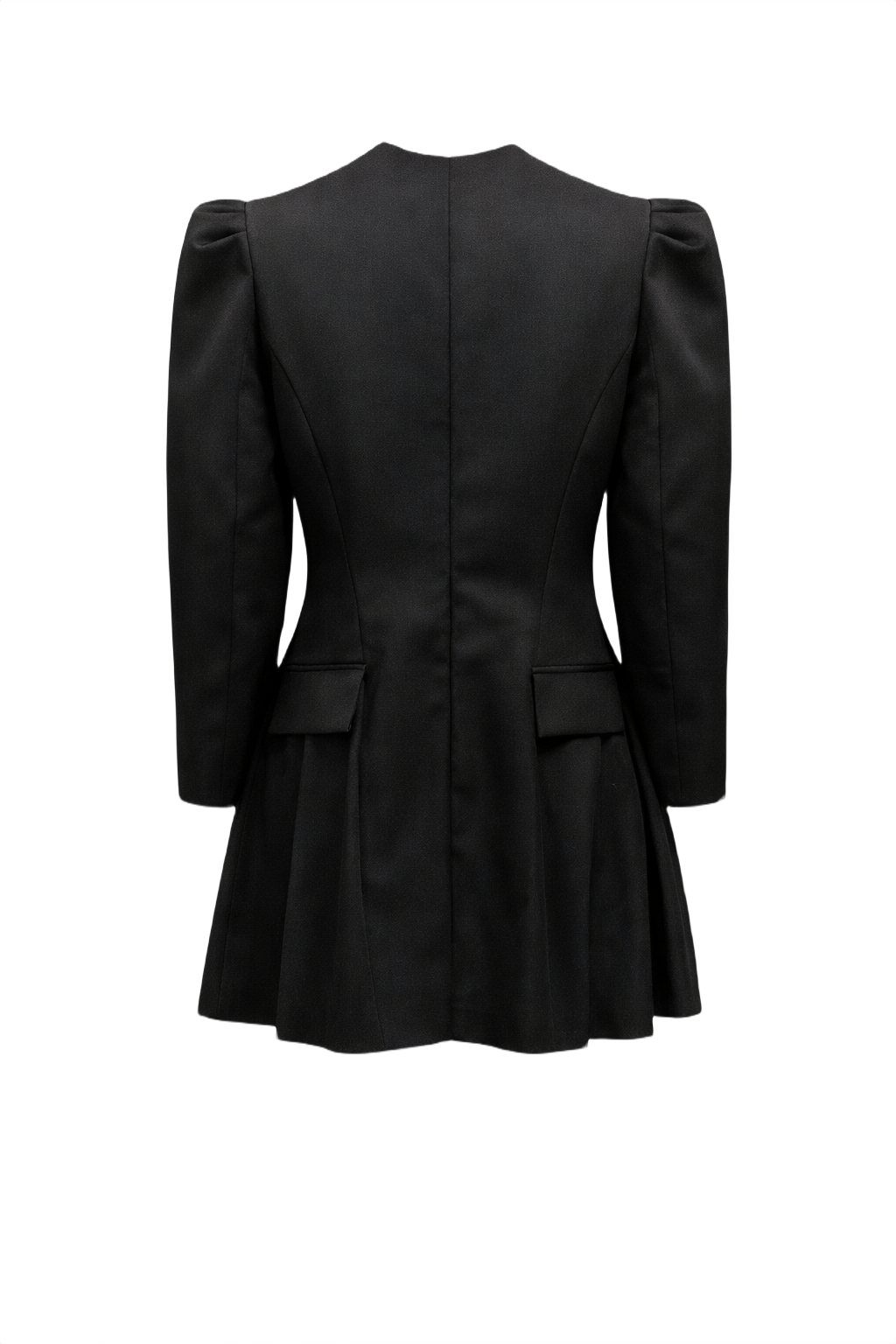 1990s Black Chanel Mini Dress - Back View