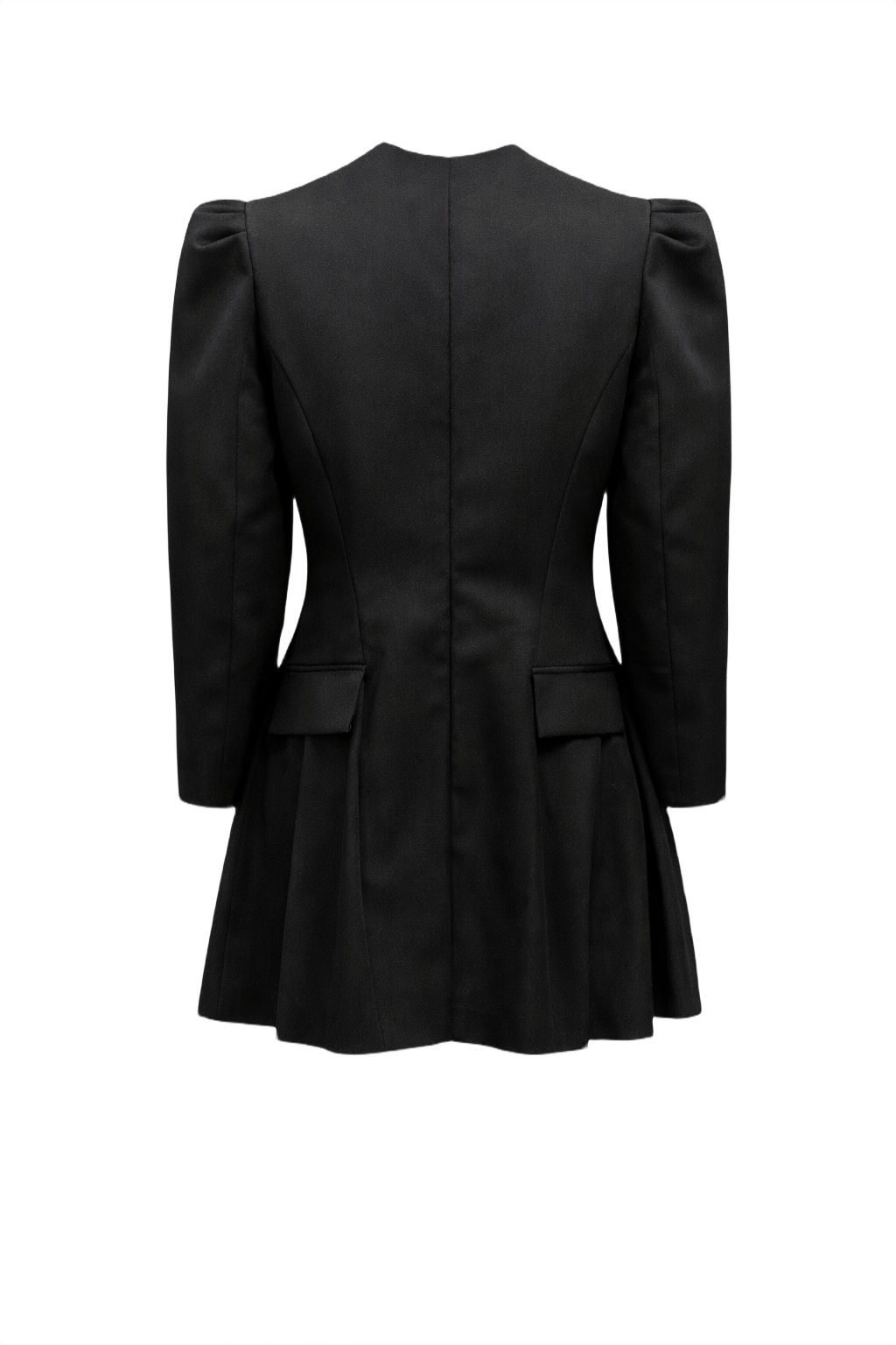 1990s Black Chanel Mini Dress - Back View