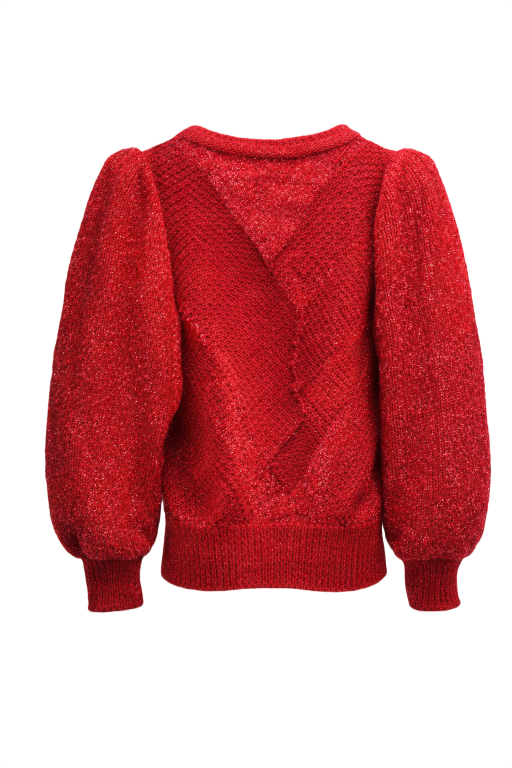 1970s Red Acrylic Sweater - Back View