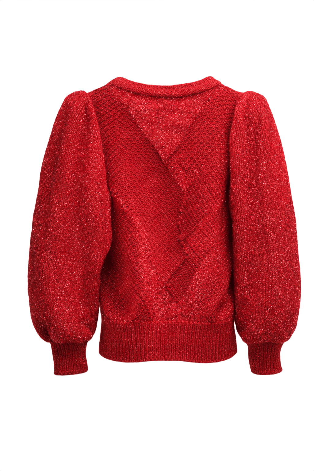 1970s Red Acrylic Sweater - Back View