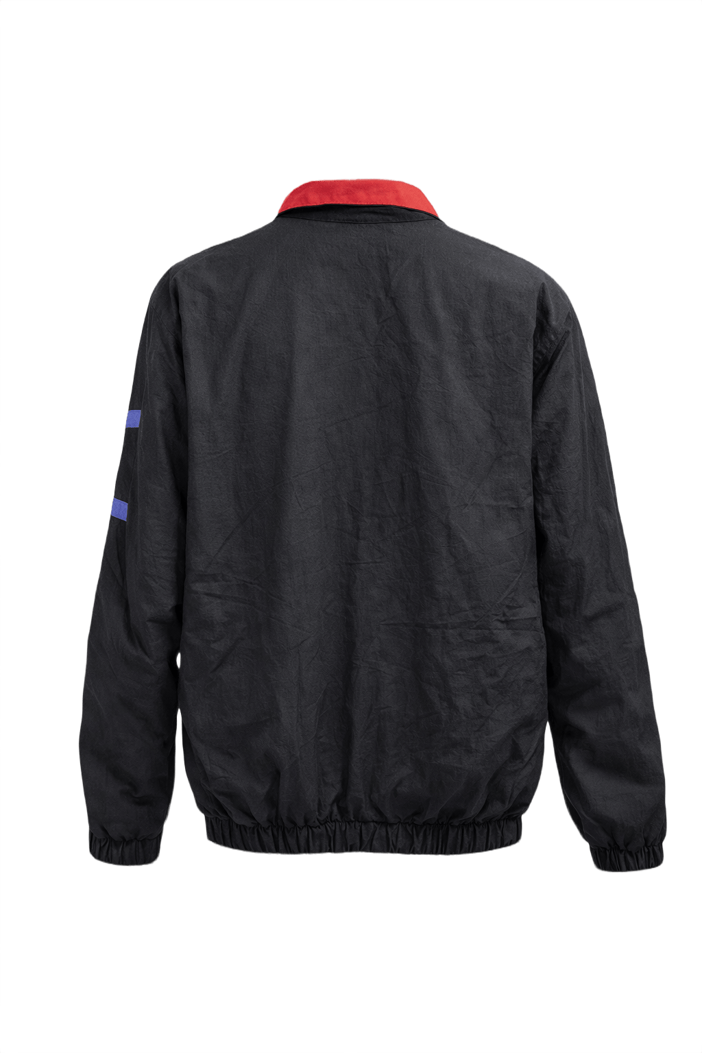 1980s Black Nylon Jacket - Back View