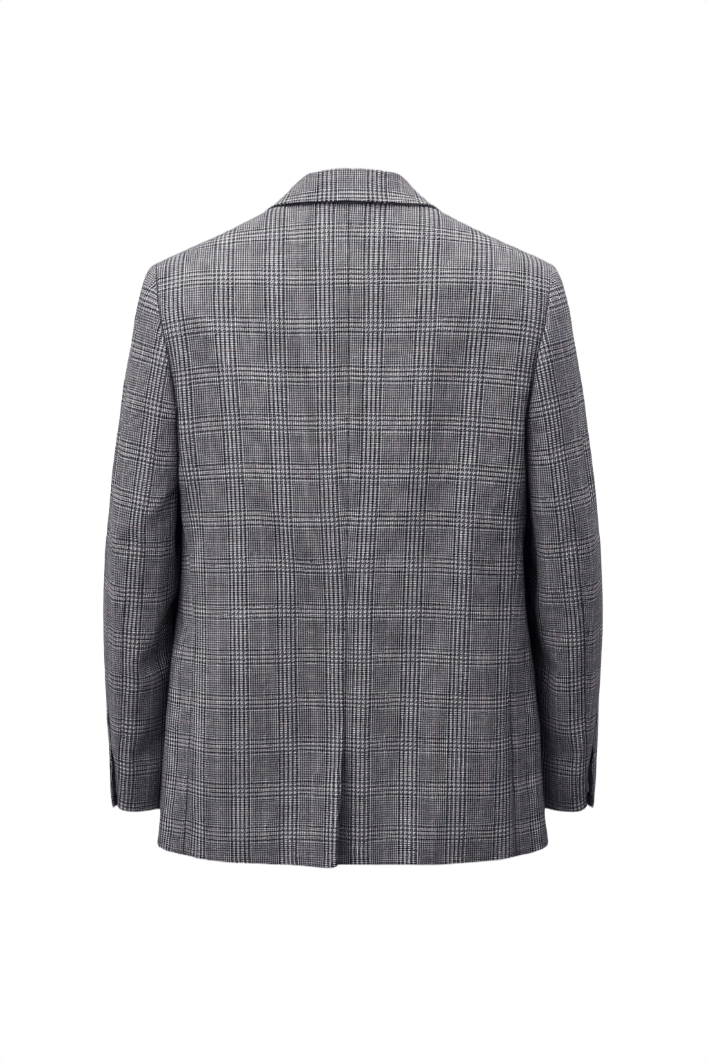 1980s Grey Wool Blazer - Back View