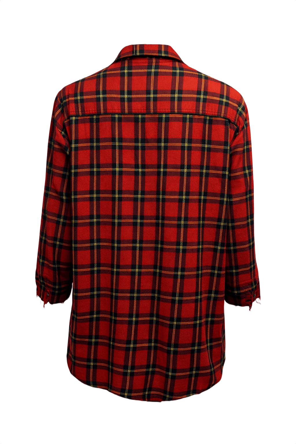 1990s Red Flannel Shirt - Back View