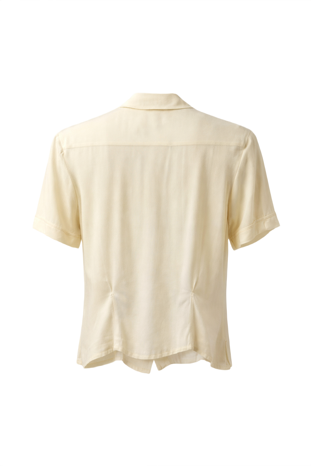 1930s Cream Silk Blouse - Back View