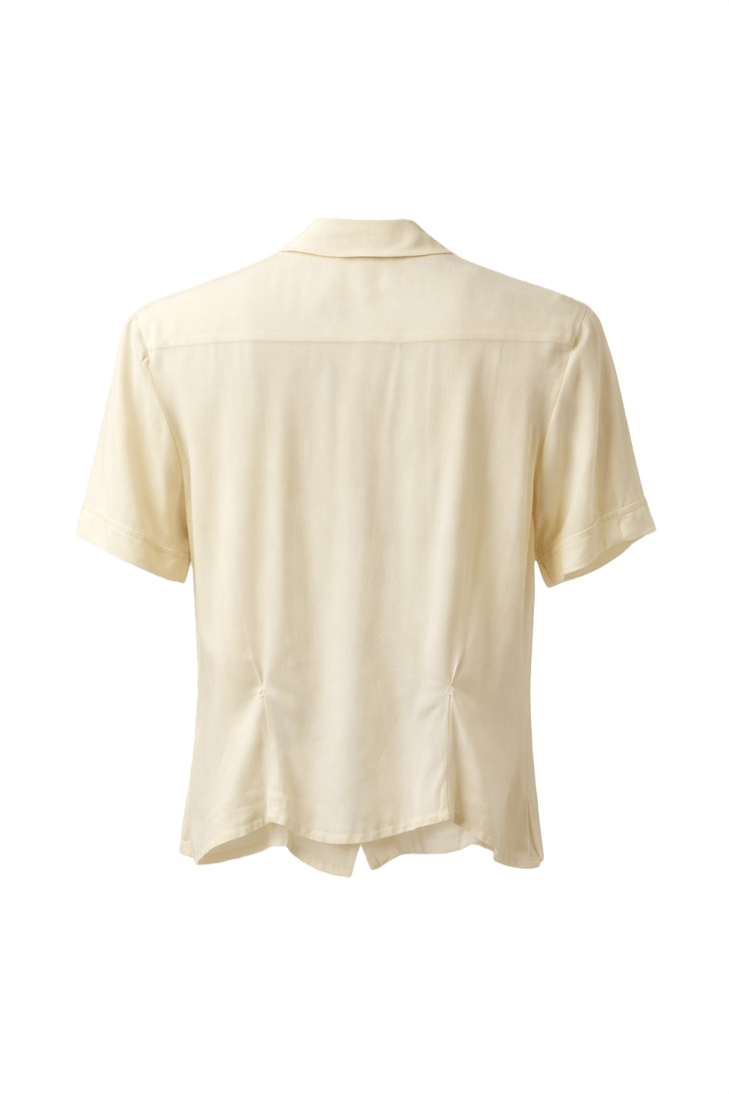 1930s Cream Silk Blouse - Back View