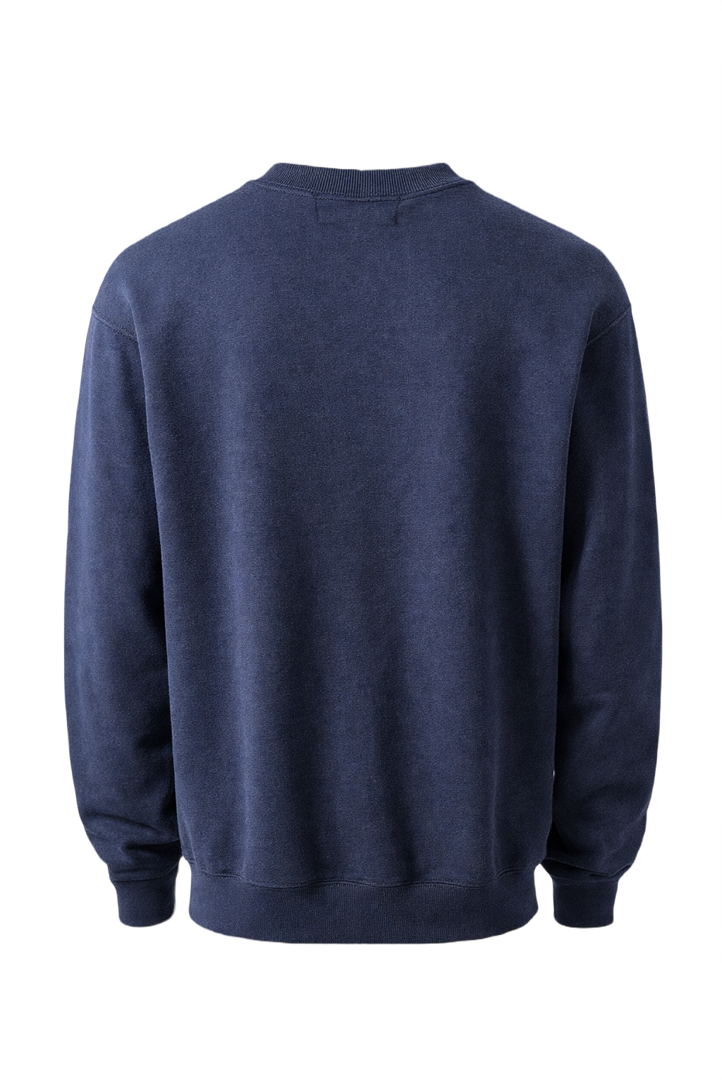 1990s Navy Blue Cotton Blend Sweater - Back View