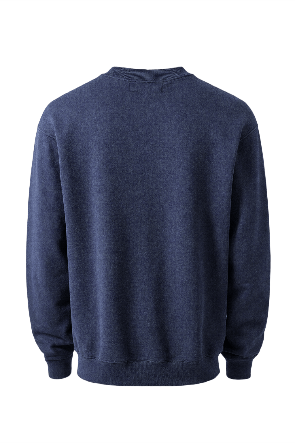 1990s Navy Blue Cotton Blend Sweater - Back View