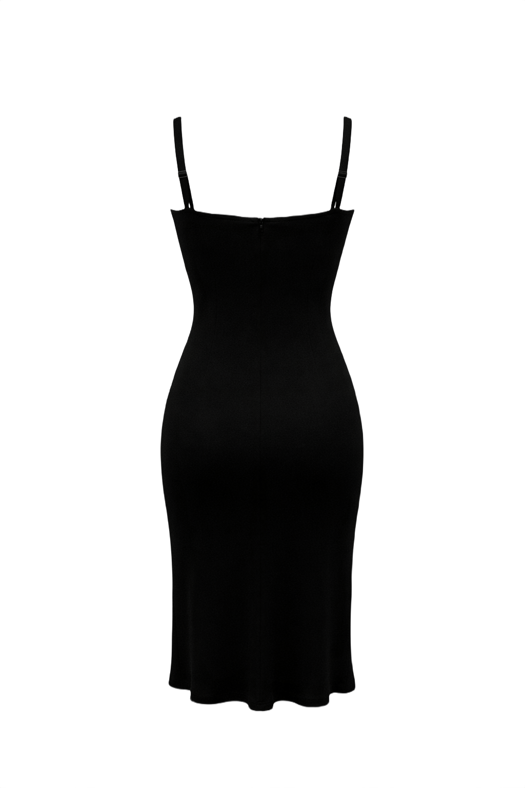 1990s Black Unknown Dress - Back View
