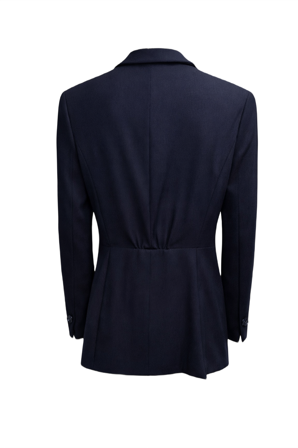 1980s Navy Wool Blazer - Back View