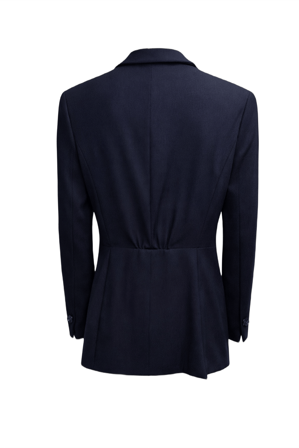 1980s Navy Wool Blazer - Back View