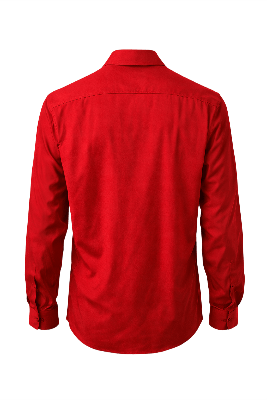 1990s Red Cotton Shirt - Back View