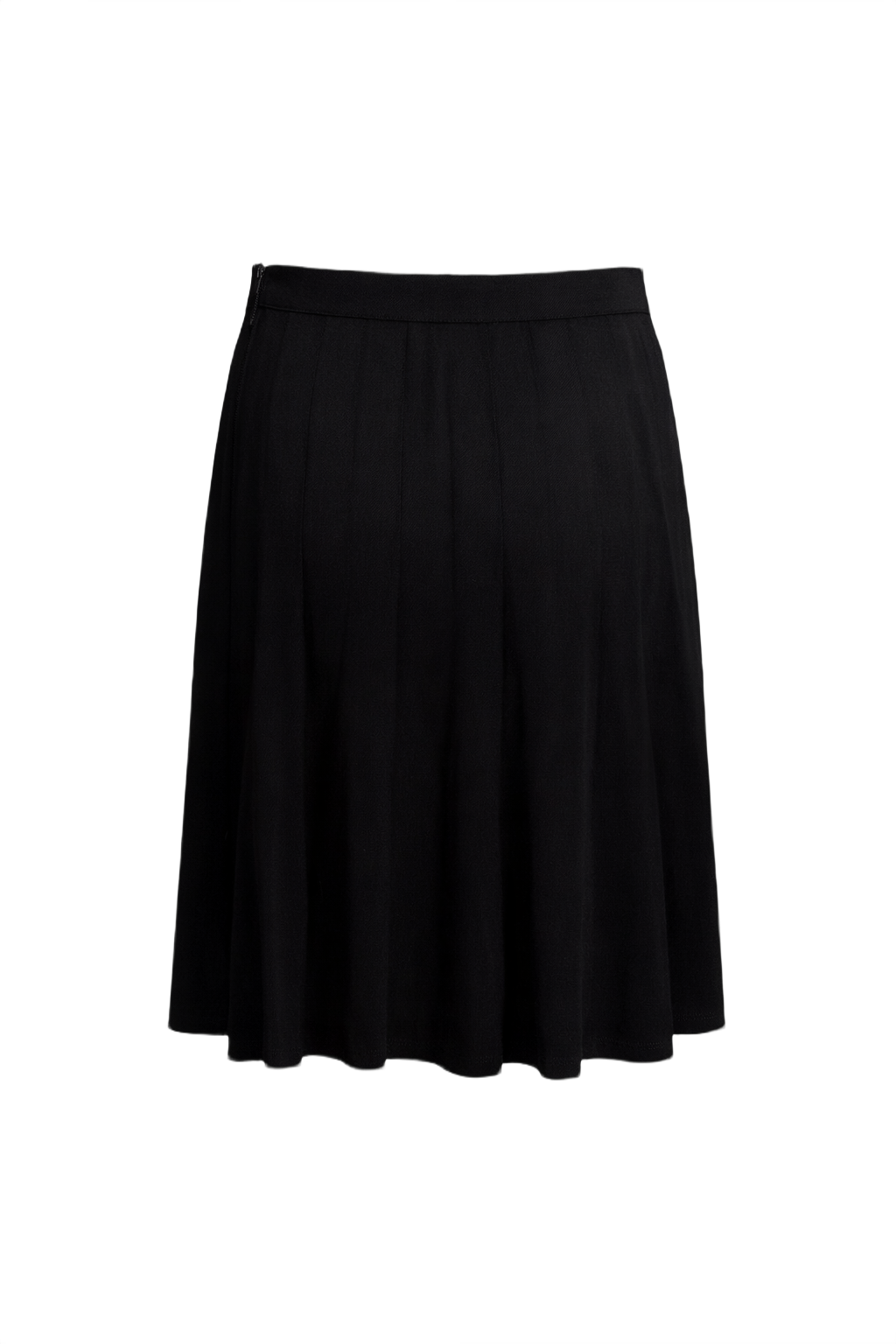 1990s Black Unknown Pleated Skirt - Back View