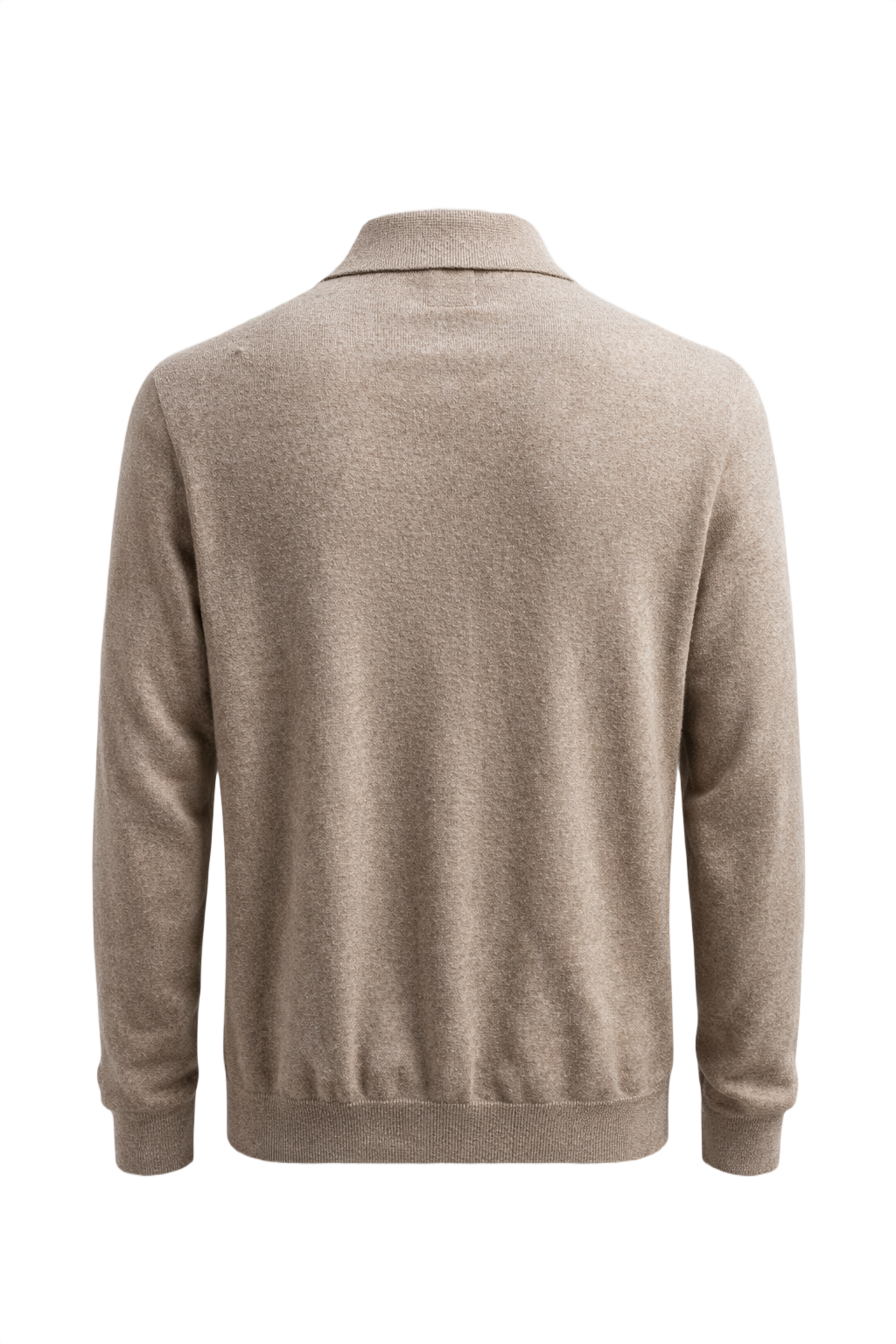 1970s Beige Wool Shirt - Back View