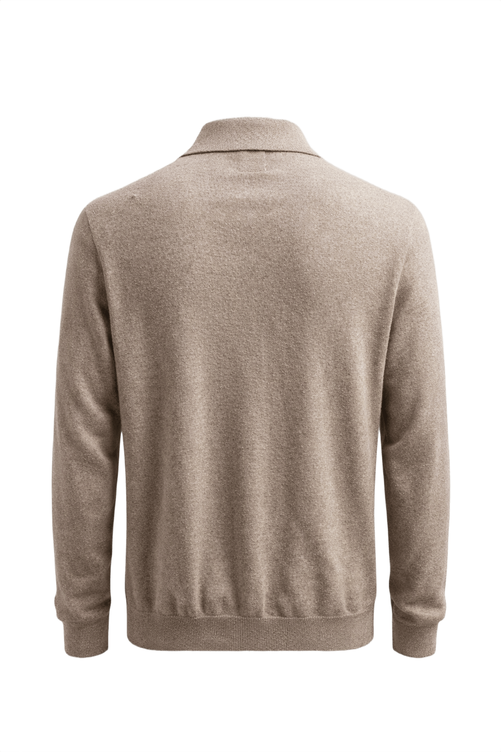 1970s Beige Wool Shirt - Back View