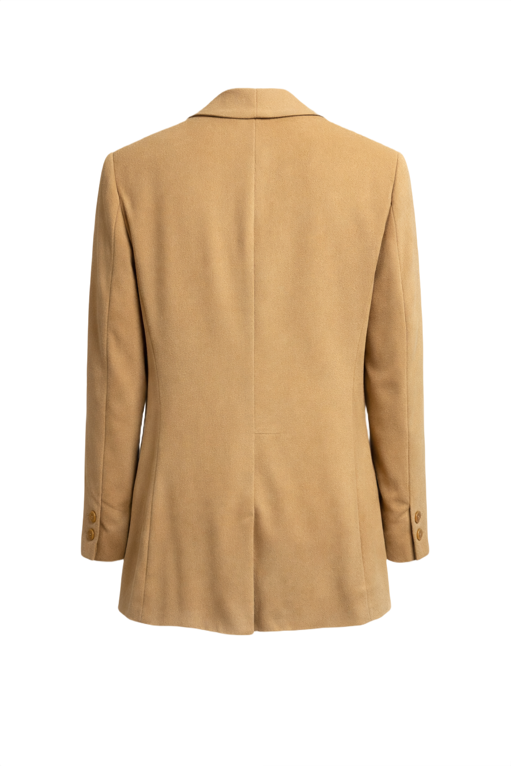 1990s Camel Wool Blazer - Back View