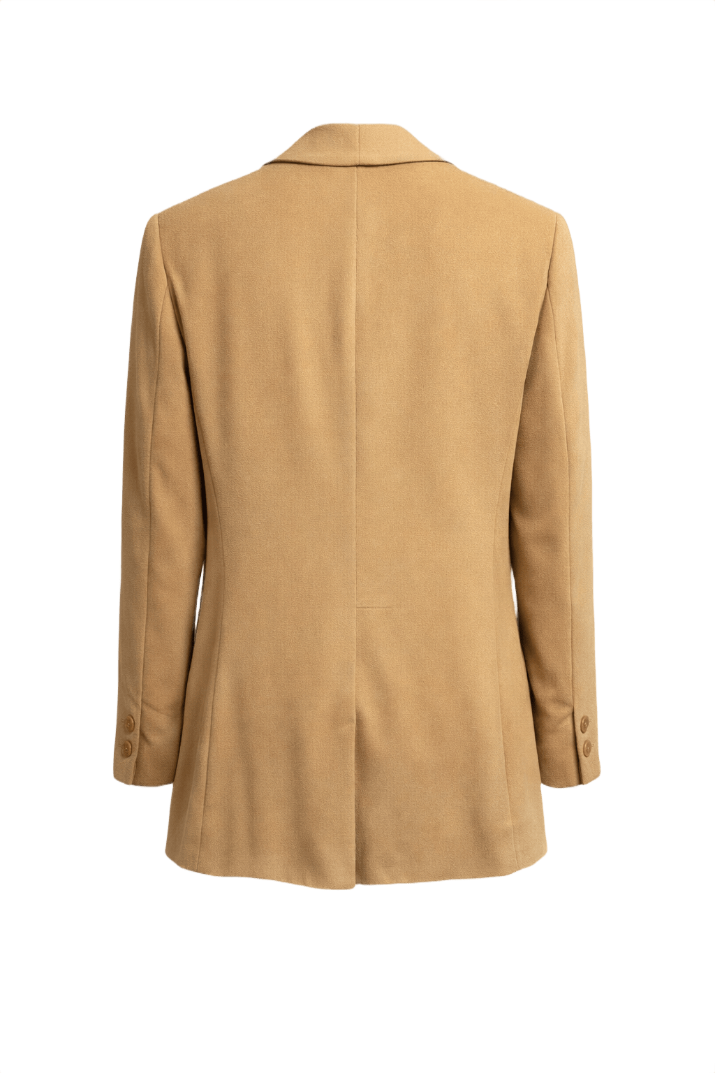 1990s Camel Wool Blazer - Back View