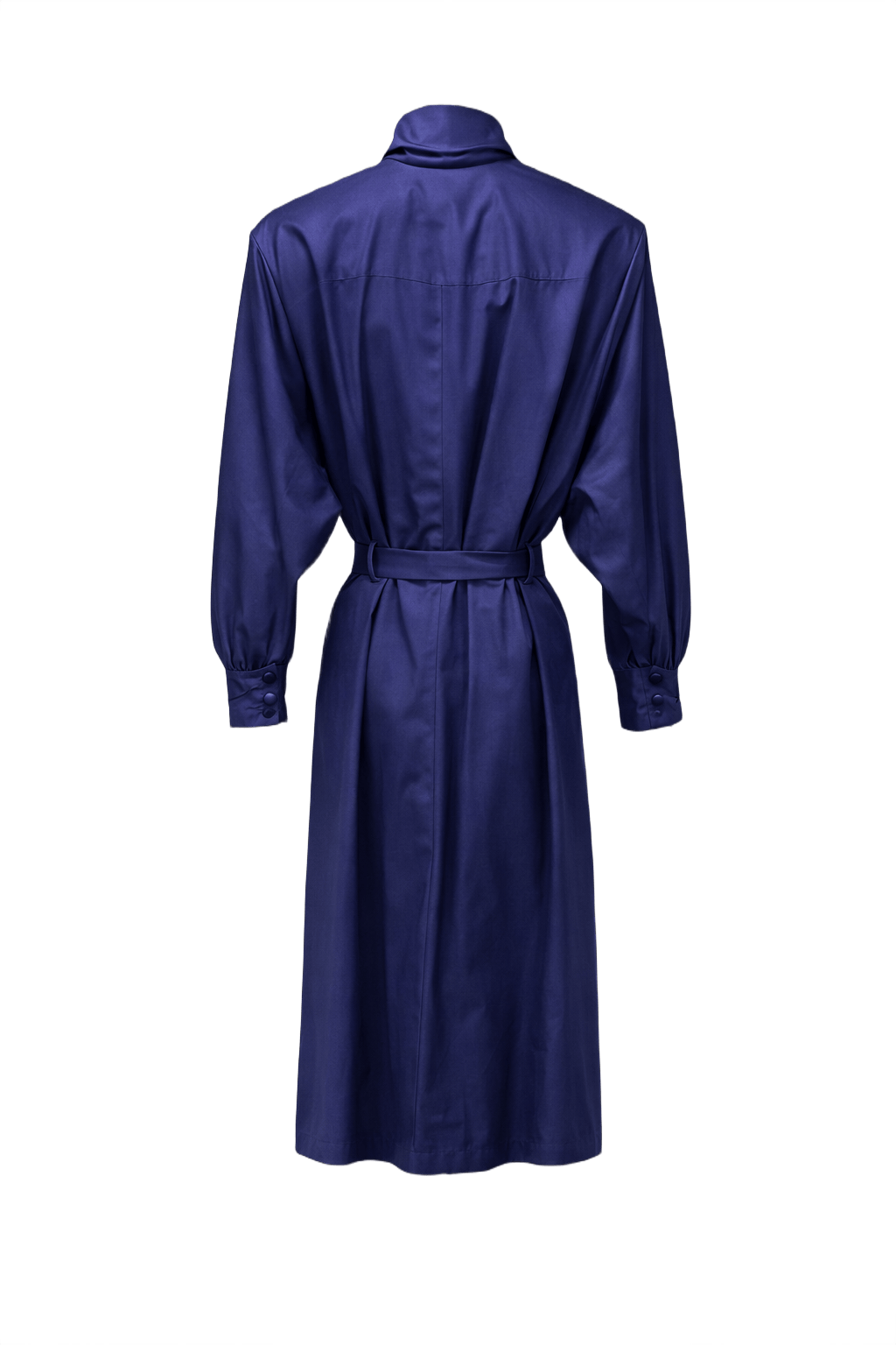 1980s Purple Smooth Coat - Back View