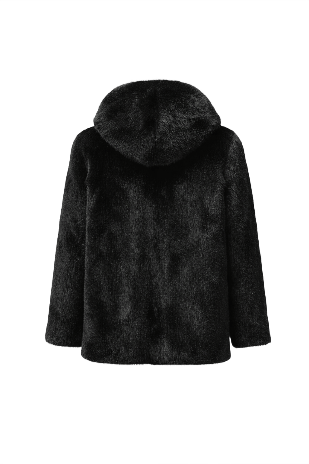 1980s Dark Brown Mink Fur Coat - Back View