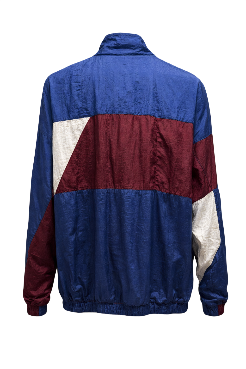 1980s Blue Nylon Jacket - Back View