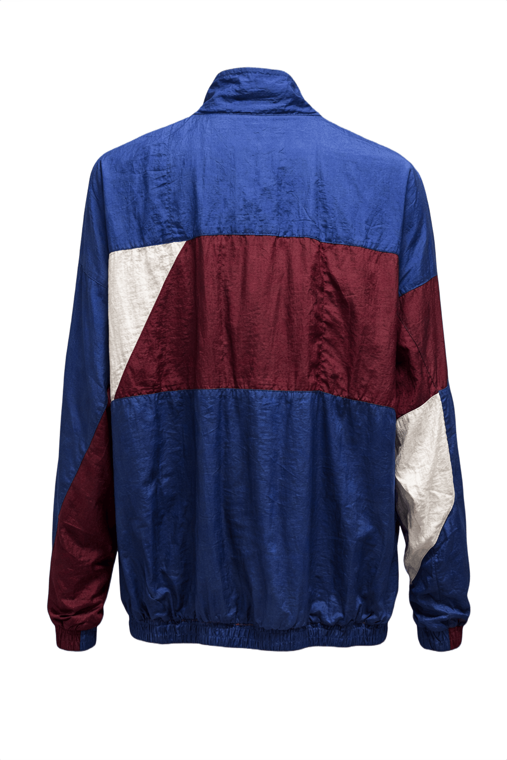 1980s Blue Nylon Jacket - Back View