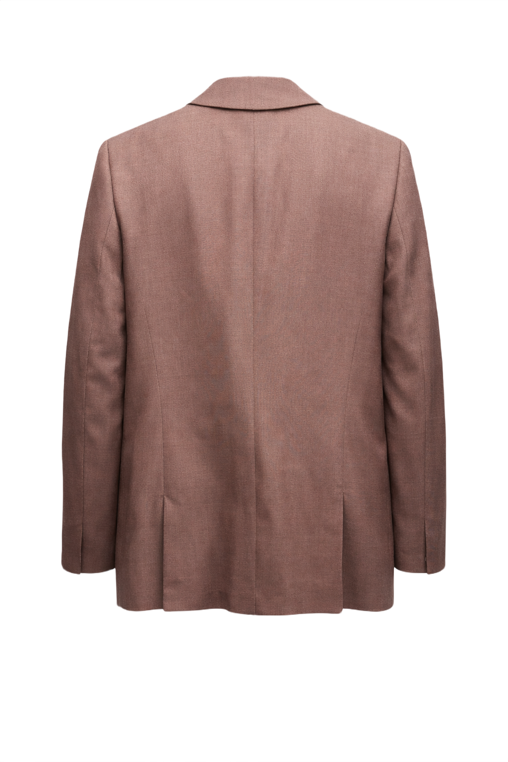1980s Light Brown Wool Blazer - Back View