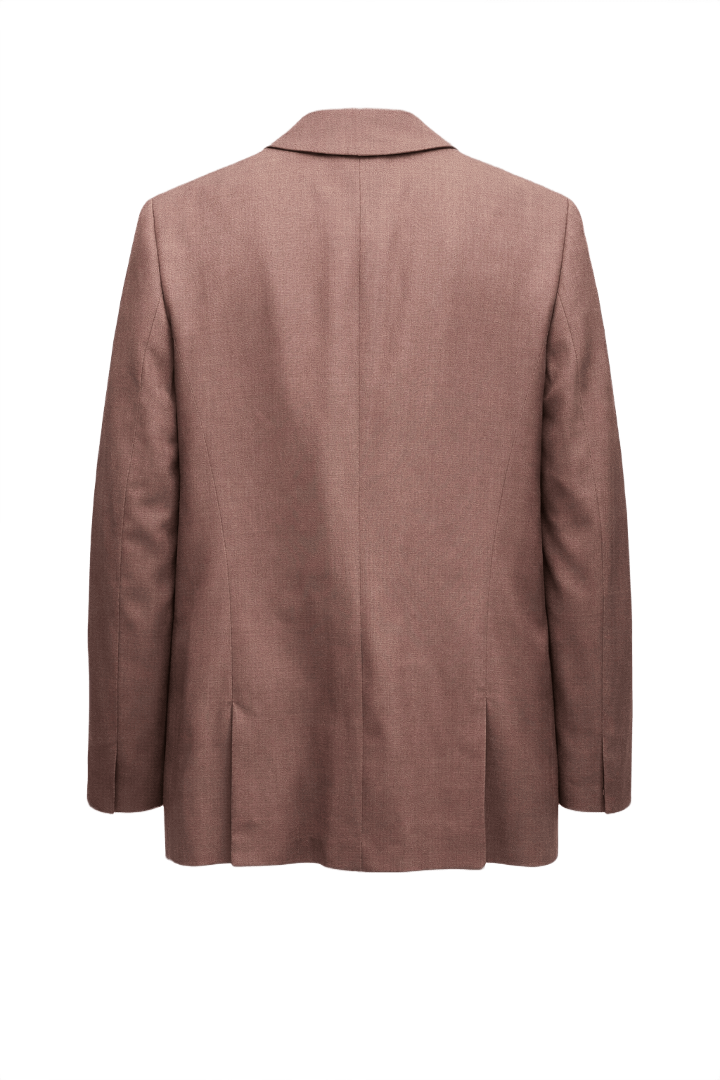 1980s Light Brown Wool Blazer - Back View