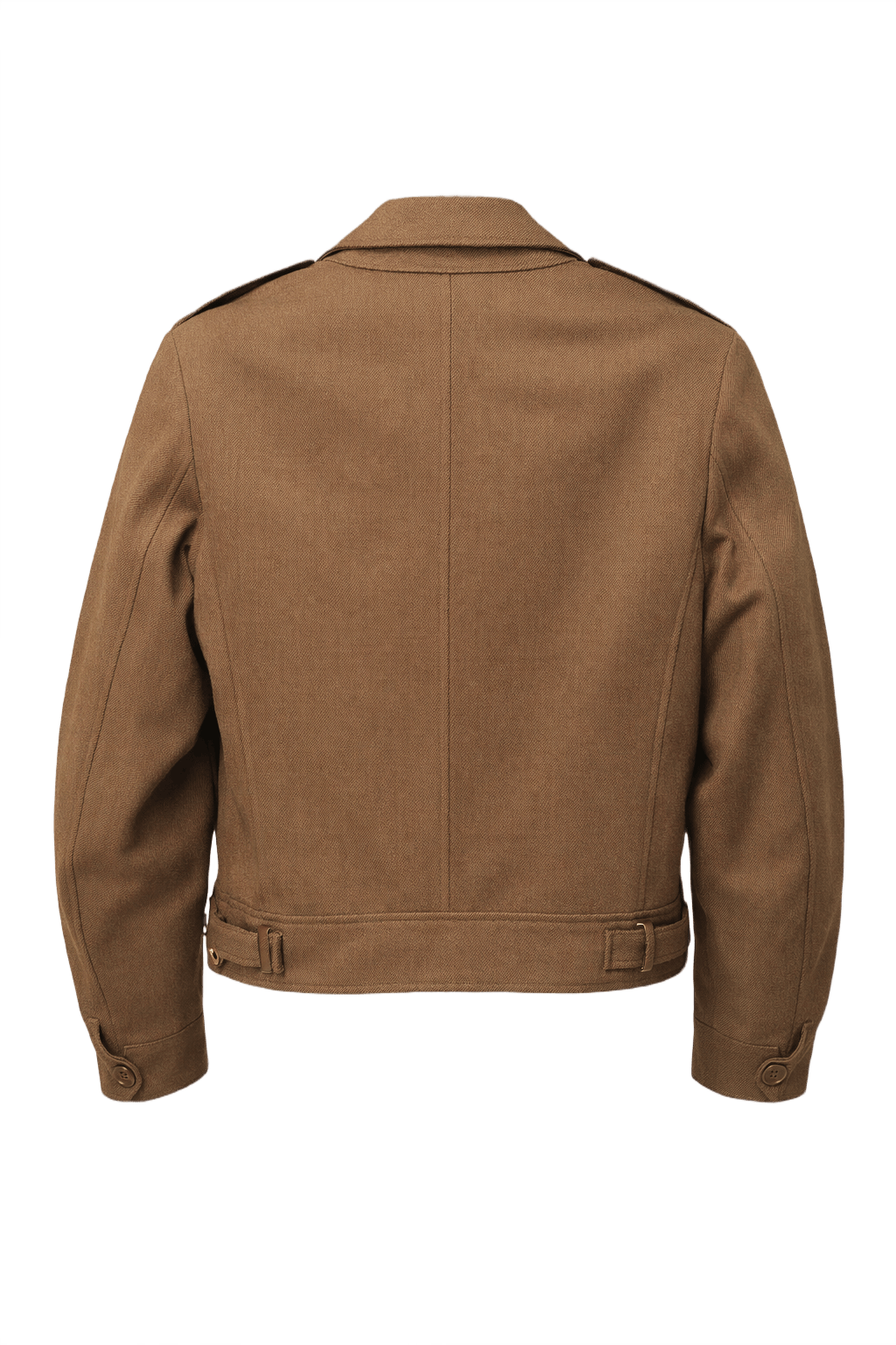 1940s Brown Wool Jacket - Back View