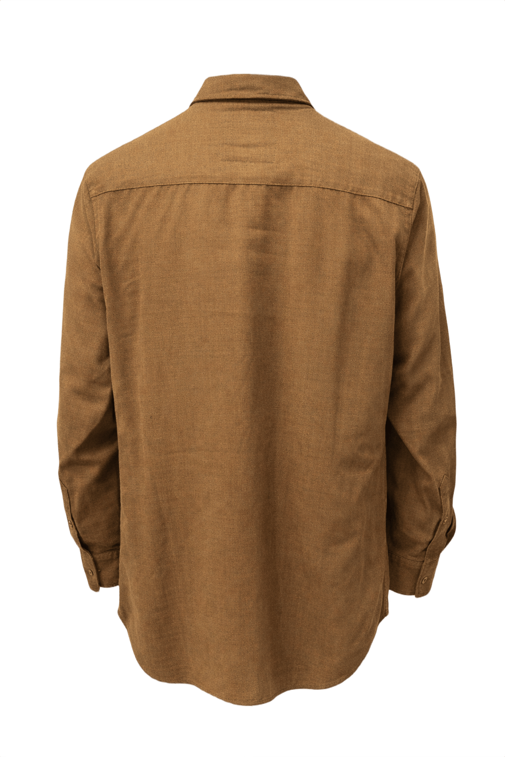 1940s Olive Green Cotton Shirt - Back View