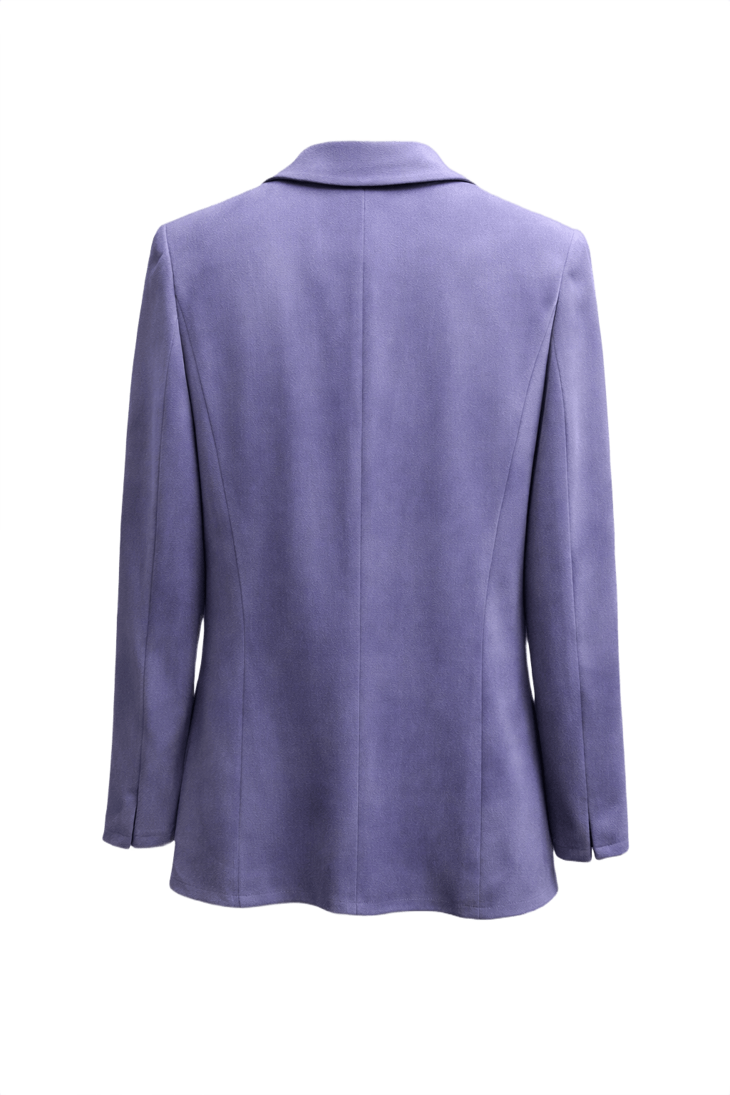 1990s Lavender Polyester Blazer - Back View