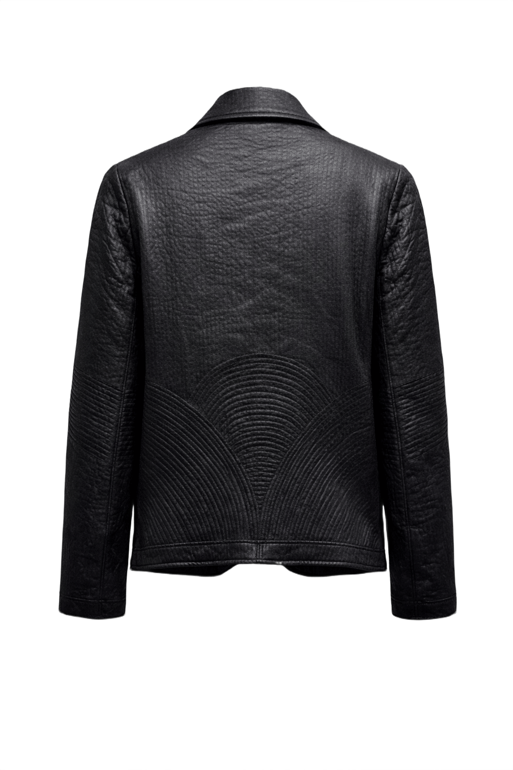 1970s Black Unknown Jacket - Back View