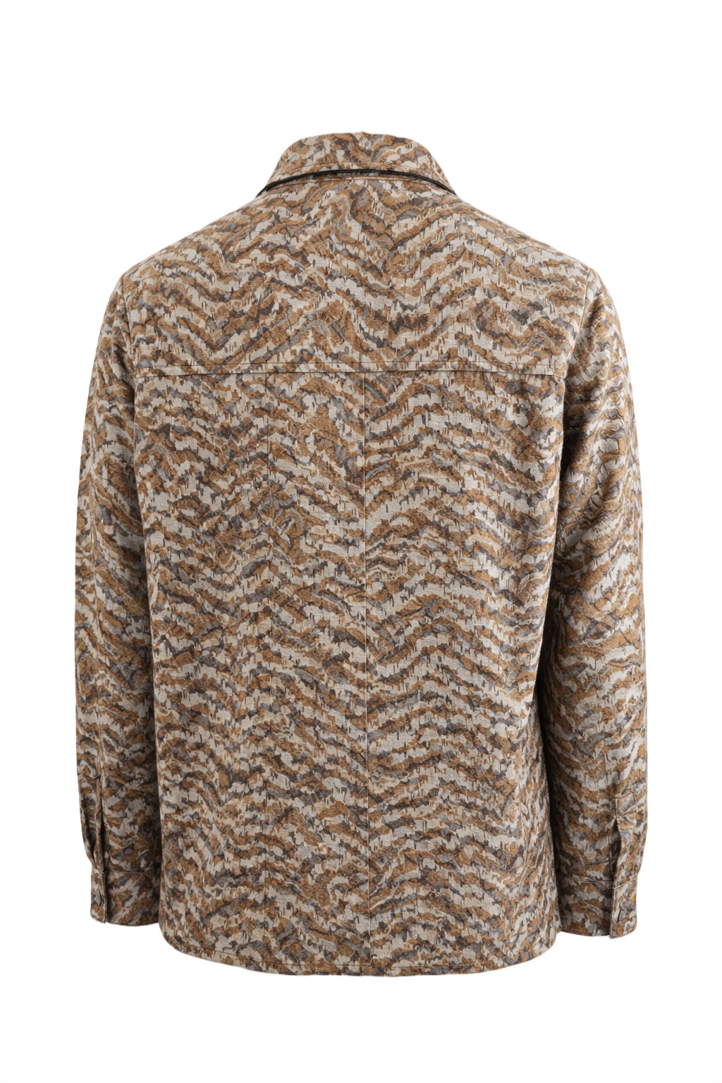 1960s Brown Cotton Shirt - Back View