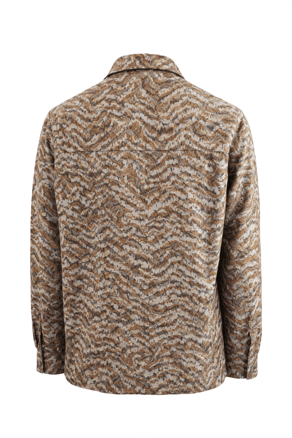 1960s Brown Cotton Shirt - Back View
