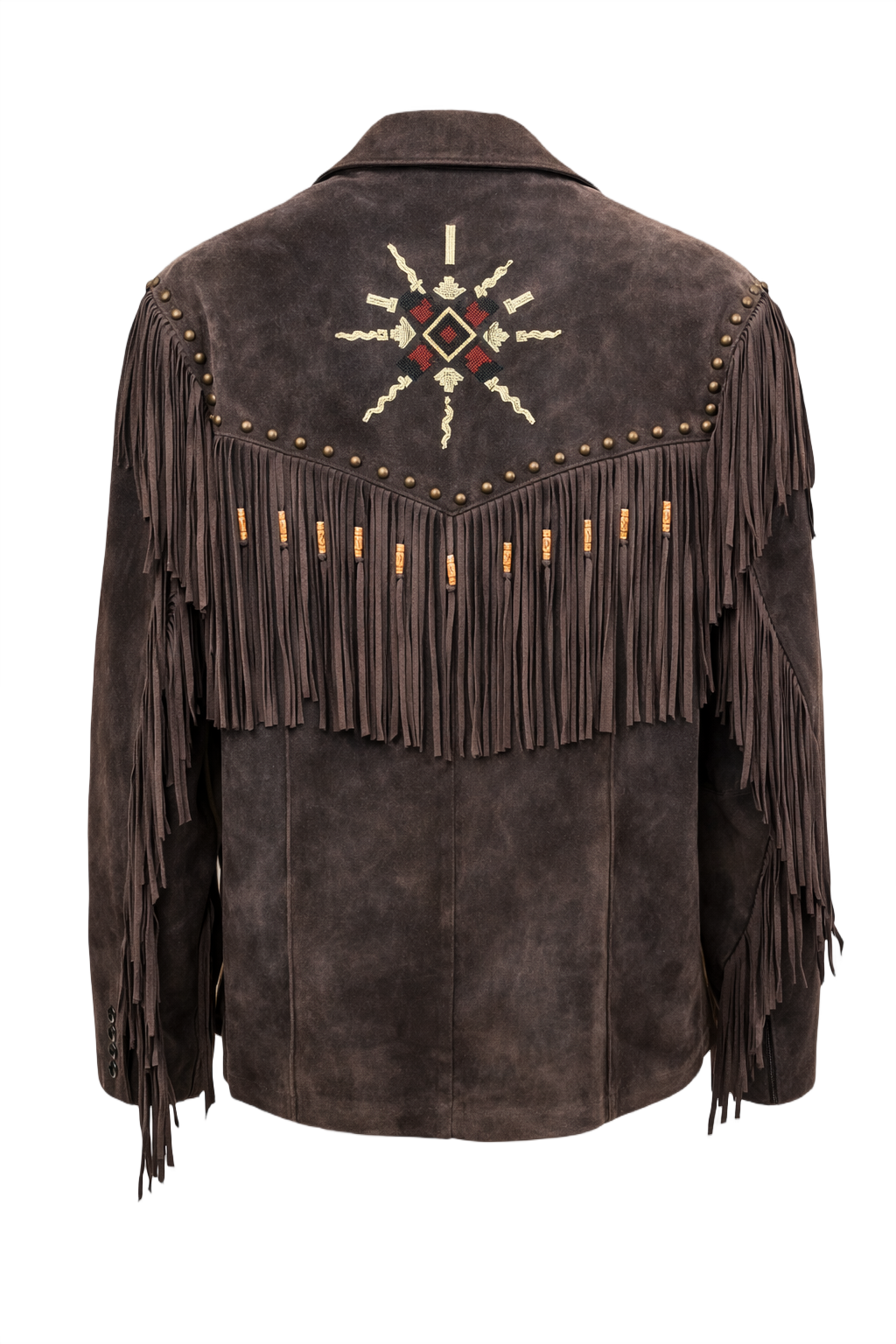 1970s Brown Suede Jacket - Back View